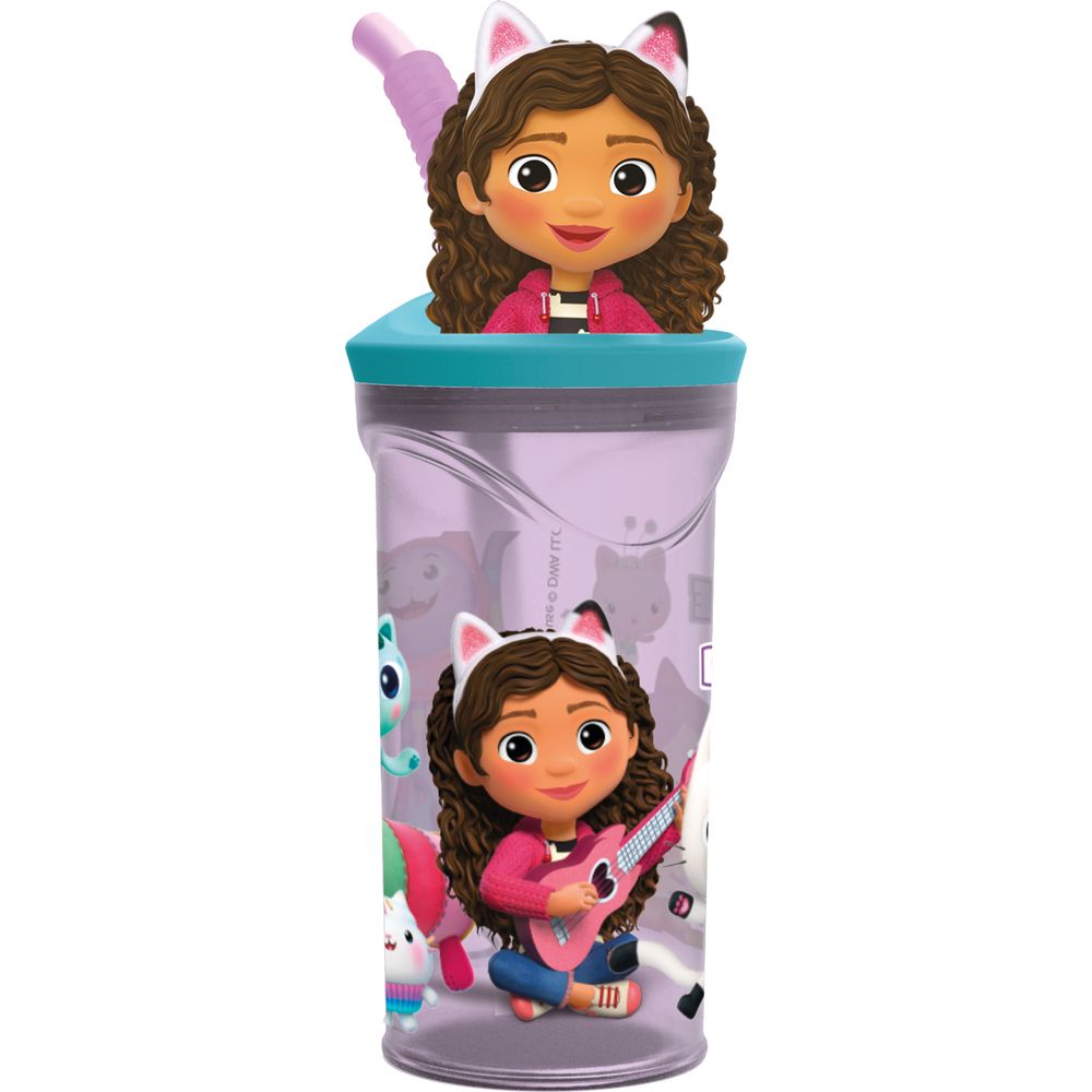 Vaso 360ml Figura 3D Gabby Dollhouse